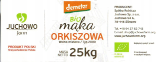 Pravopis Múka Bio TYPE 2000 Veľmi 25kg - Juchowo