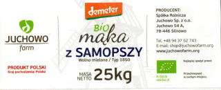 Múka z bio 1850 ekologických 25 kg