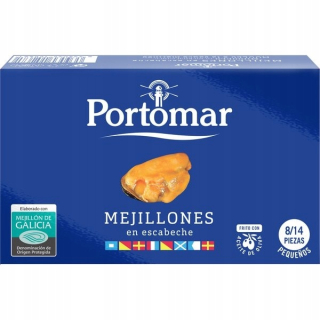 Marinované mušle vyprážané na olivovom oleji 8-10 111g.