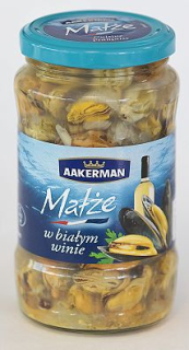 Mušle v bielom víne 340g AAKERMAN