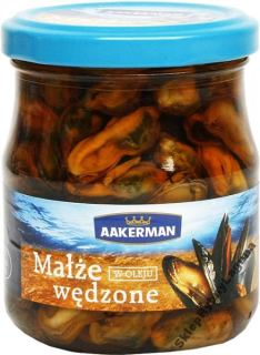 Údené mušle v oleji 200g AAKERMAN