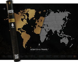 Scratch Mapa LOFT BLACK jazyk PL Polish
