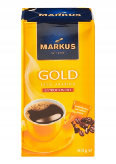 Káva bez kofeínu -  Káva bez kofeínu Markus Gold 500g