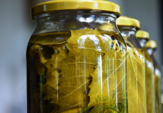 Marinované hroznové listy, 800g Khater