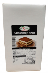 Mascarpónový krémový syr (40%) 1 kg