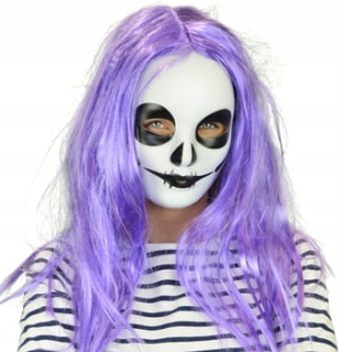 Halloween - Maska s vlasmi