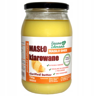 GHEE 750G 900ML Vyčistené maslo na vyprážanie