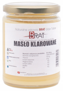 Čistené maslo GHEE 400g PRÍRODNÉ vyprážanie