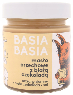 Arašidové maslo s bielou čokoládou Basia Basia 210g