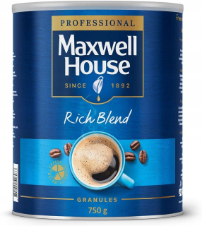 Instantná káva -  Maxwell House Rich Blend - Instant Coffee 750G UK