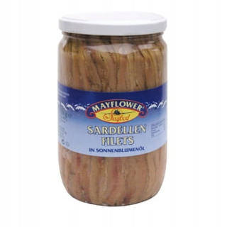Mayflower filé v slnečnicovom oleji 720g