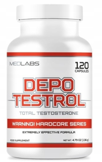 Testosterón - Medlabs Depo Testrol 120KAP Tribulus Maca ZMA