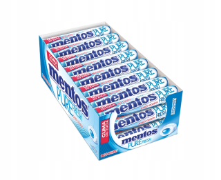 MENTOS Čerstvá mäta žuvačka bez cukru 24 ks!