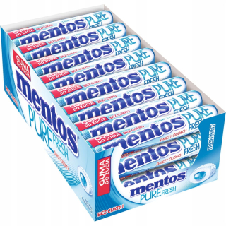 Mentos Pure Fresh Mint Guma 24 x 15,5 g