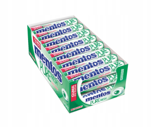 Mentos spearmint žuvačka bez cukru 24x15,5 g