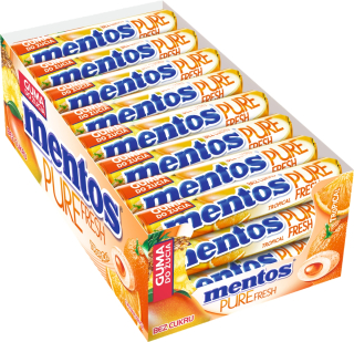 MENTOS Tropická žuvačka bez cukru 24 x 15 g