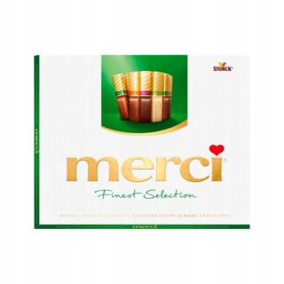 Najjemnejšia čokoláda Merci s mandľami 250g