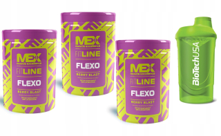 Ochrana kĺbov -  Mex Flexo 400g X3 Berry Blast na Flex Kĺby 1200 g
