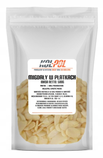 Orechy - Mandľový mandľový okvetné lístky strih 0.5kg 500g