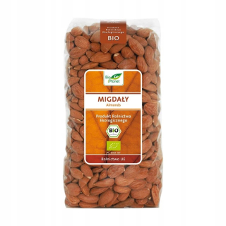 Orechy - Bio ALMONDS Prírodné 1kg Bio Planet