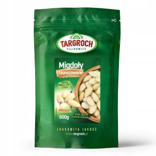 Sušené ovocie - ALMONDS BLANCHED 500 G TARGORCHOCH