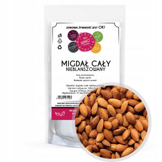 Orechy - ALMONDS Všetky Kalifornské bohatstvo - 1kg