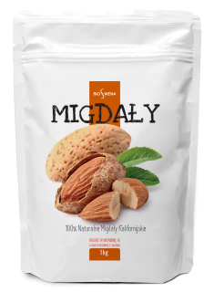 Kalifornské mandle. Jemná 100% 1KG / Biosvena