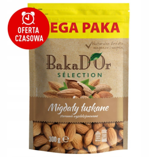 Orechy - ALMONDS LUSKY z USA 300G MAGNESIUM