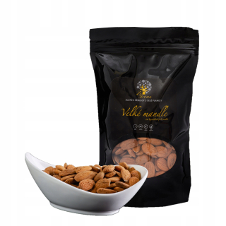 Sušené ovocie - Mandle veľké valencie surové 1 kg nepasterizované