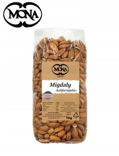 Orechy - Kalifornské mandle všetky 1kg