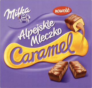 Milka Alpejskie Mleczko s príchuťou karamelu 330 g