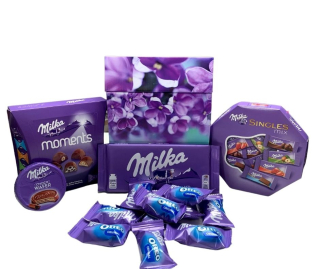 Milka box prekvapenie darčekové sady sladkostí