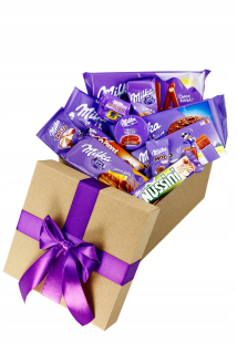 Milka Box XL Sada sladkostí darčekový kôš sladkostí