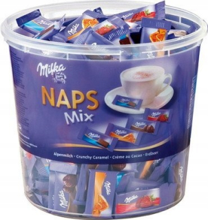 Milka Mini čokolády NAPS MIX z Nemecka