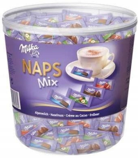 Milka NAPS MIX Chocolates 207SZTUK / 1000G z Nemecka