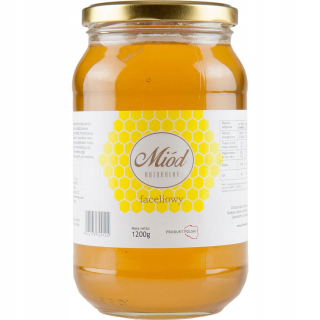 HONEY 1.2KG Tvár naturovaný 2020 s Apiry AMI