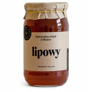 Lipowy Honey 1.1 kg Prírodné z Mazury 2020