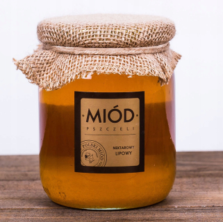 Honey Lipowy 700g Natural Bald Boloń Poľsko