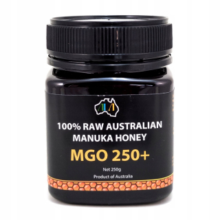 Honey Manuka Honey Raw Austrálsky MgO 250+ 250 g