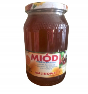 Lesný med - malina 2021 téglik s 1,2 kg medu