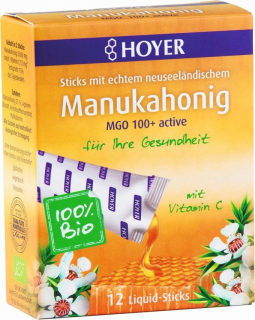 Bezlepkový Manuka med mgo 150+ BIO 12 vreciek