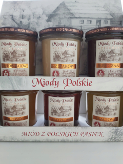 Prírodné medové mix 6x400g darček