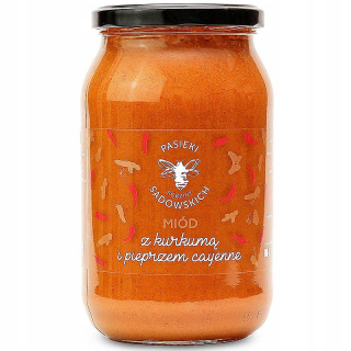 Med s kurkumom a korením 1150g Sadowski's Apiery