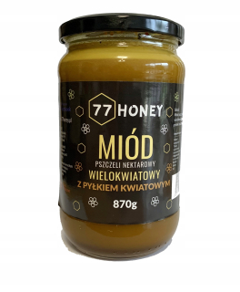 Med s kvetinovými peľ 870g poľský výrobca
