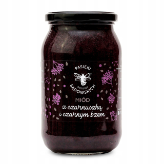 Med s čiernym a čiernym bzem sadowski 1150g
