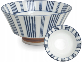 Modrý vzor Japonská miska Ø 18 cm V 9 cm