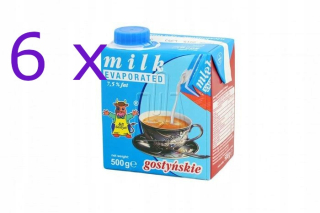 Mlieko Gostyń 7,5% zhutnené spoločnosti 500g 6ks