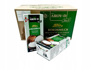 Kokosové mlieko Aroy-D BIO bez konzervačných látok 12x1l