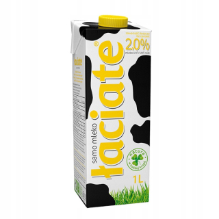 Mlieko Paw 12x UHT 1L 2% Žltá Mlekpol