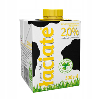 Mliečna laba 8x UHT 0,5l 500ml 2% žltá